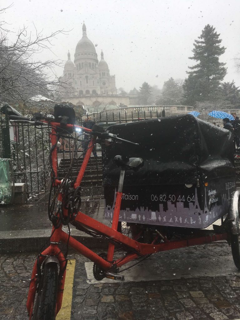 publicité paris triporteur