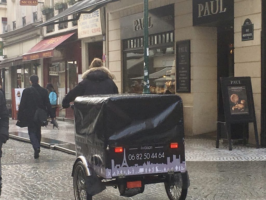 livraison paris, triporteur